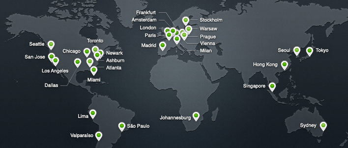 CDN network map